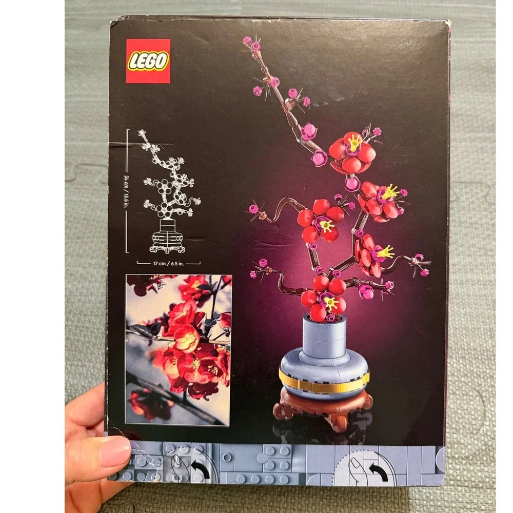LEGO Botanicals Plum Blossom 10369 Icons Adult Building Set 327 Pcs New Open Box